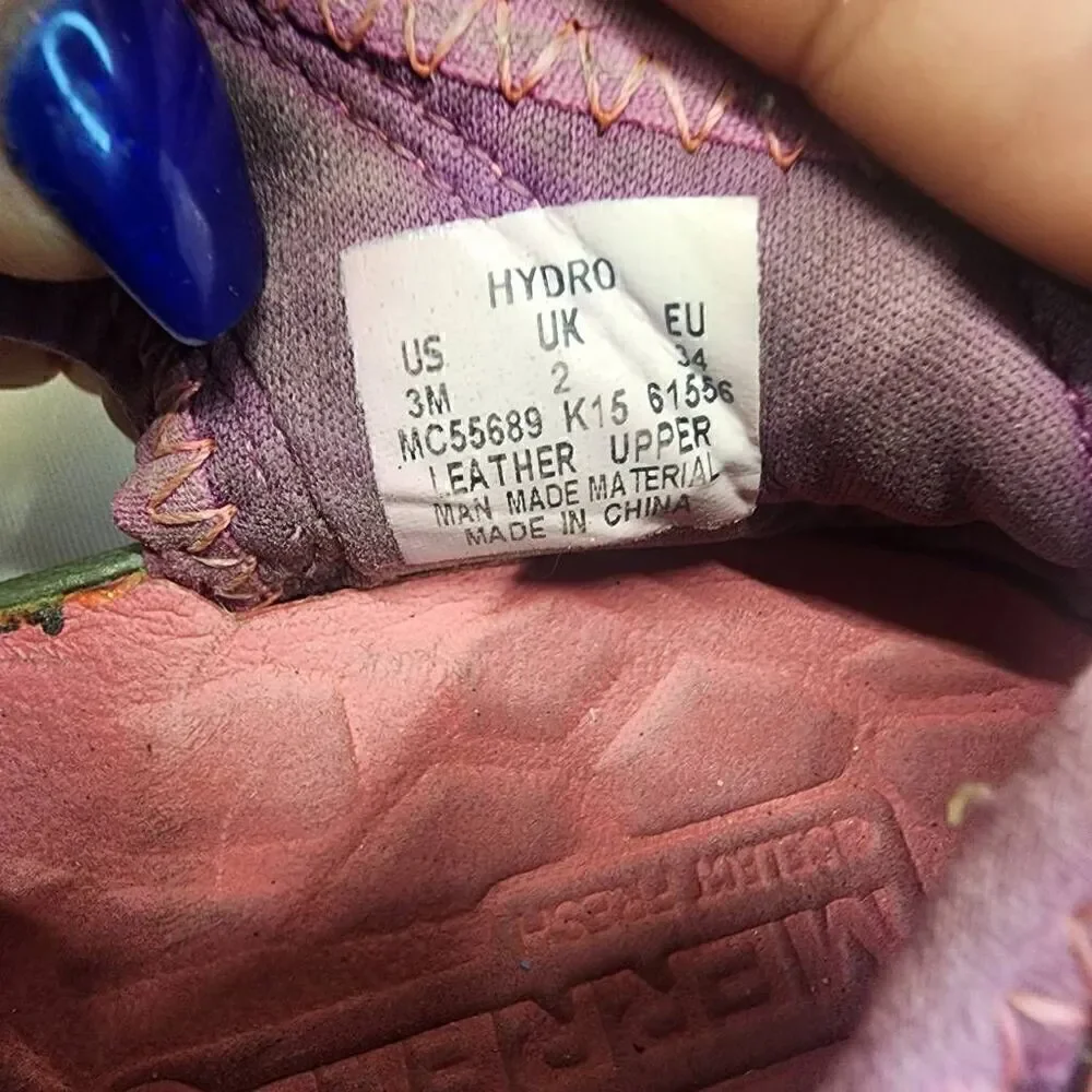 MERRELL Little Girls Pink Hydro Sport Sandals Size 3
